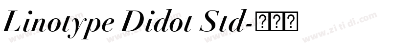 Linotype Didot Std字体转换